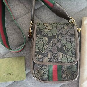 Gucci X Palace crossbody bag camo logo NWT & box